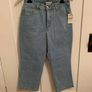 Coldwater Creek Stretch Crop Wide Leg Jeans